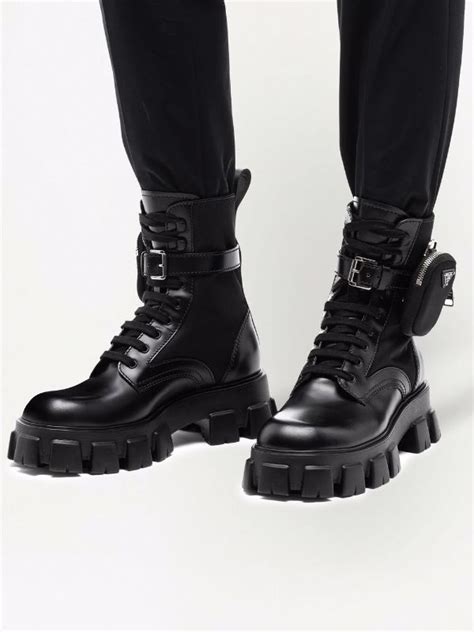 prada motorcycle boots mens|prada ankle boots men's.